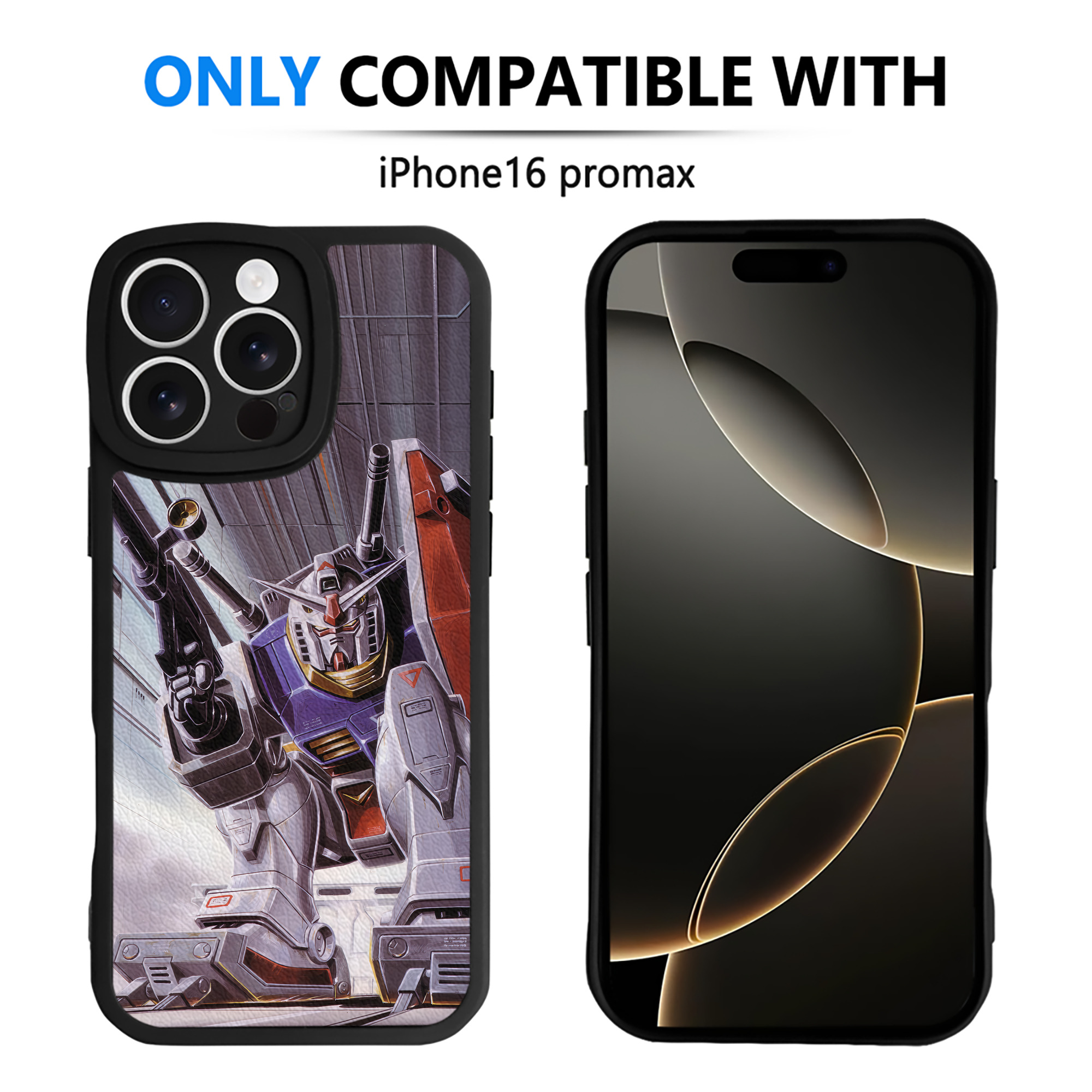 （画像用） 機動戦士ガンダム Mobile Suit Gundam 【iPhone 16シリーズ対応】シリコンスマホケース（レザー調） 材質：シリコン